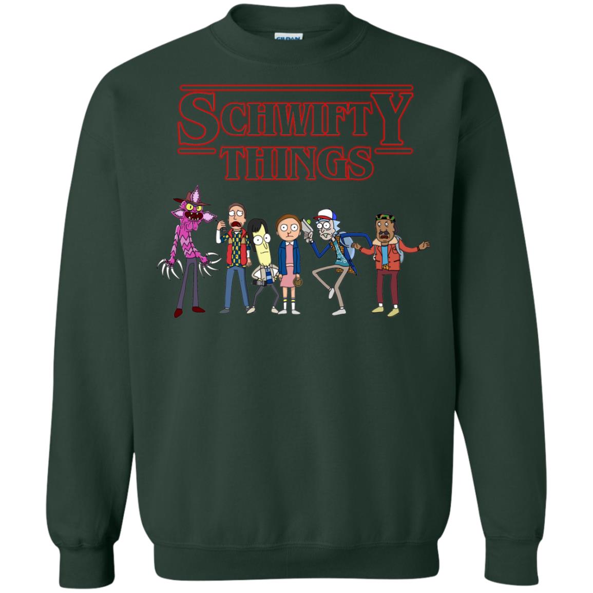 Schwifty Things Stranger Things vs Rick and Morty T-Shirts, Hoodies ...