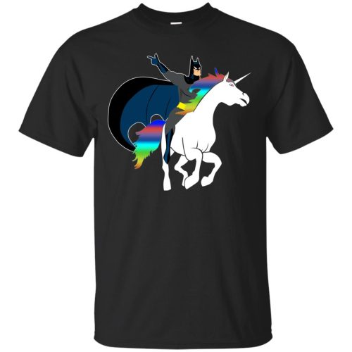 Batman Riding An Uniconrn T Shirts