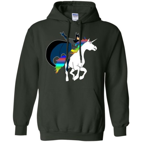 Batman Riding An Uniconrn T Shirts