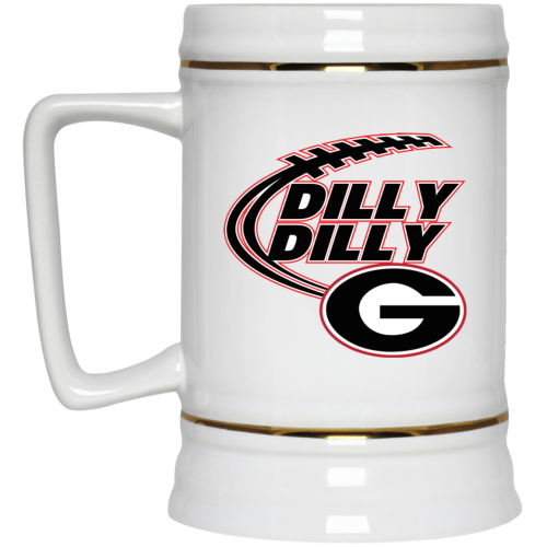 Georgia Bulldogs Dilly Dilly White Mug & Beer Stein