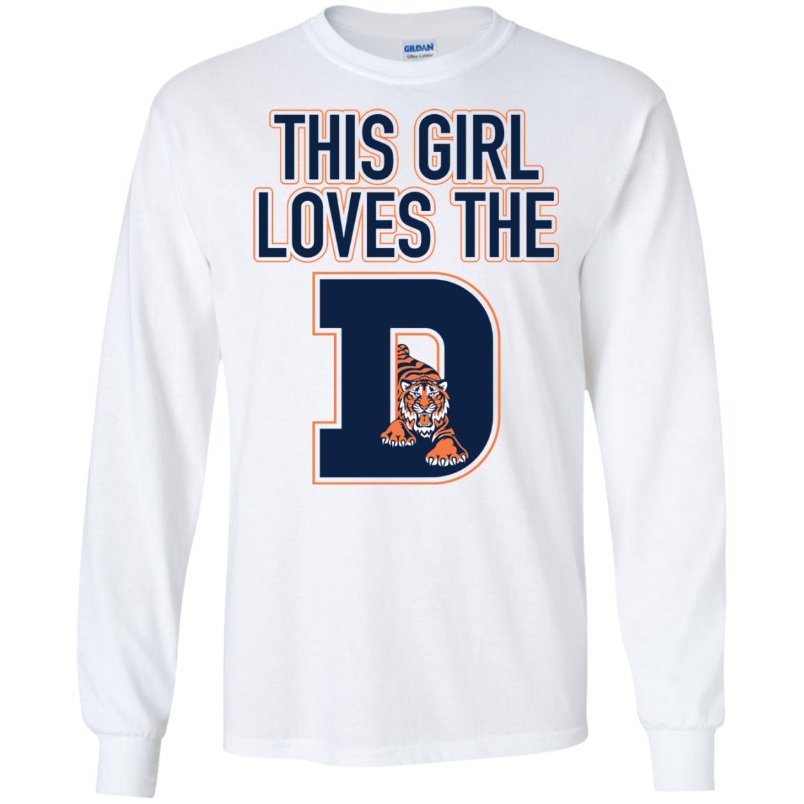This girl loves the Detroit Tigers T-shirts - Freedomdesign