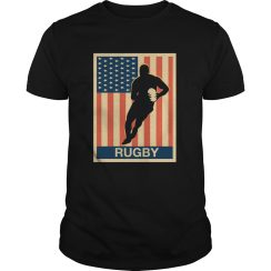 American Flag Rugby T-Shirt