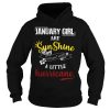 January Girl Are Sunshine Mixed With A Little Hurricane Shirt