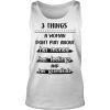 3 THINGS A WOMAN DON'T PLAY ABOUT HER MONEY HER FEELINGS AND HER GRANDKIDS Shirt