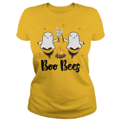 Boo Bees Campfire Camping Ghost Halloween Shirt