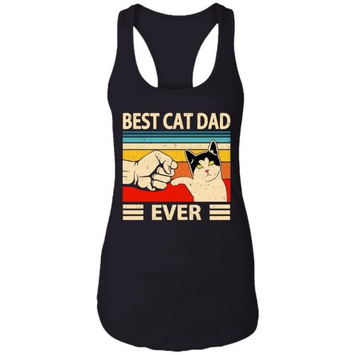 Funny Best Cat Dad Ever Vintage Shirt