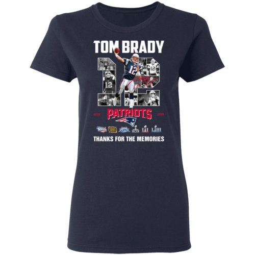 Tom Brady Thank You For The Memories 20 Year Shirt