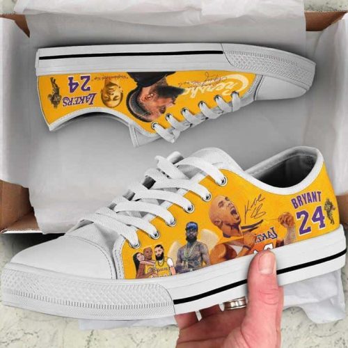 Kobe Bryant 24 Lakers & Nipsey Hussle Low Top Shoes