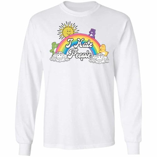Bear Rainbow I Hate People Shirt
