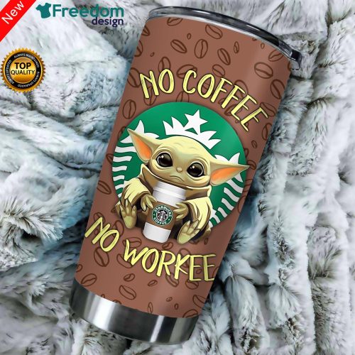 No coffee No workee Mug - Baby Yoda Official