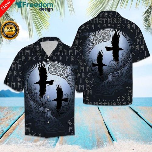 Viking Ravens Hawaiian Shirt | Unisex