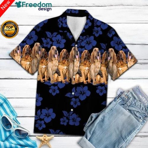 Awesome Bloodhound Hawaiian Shirt | Unisex