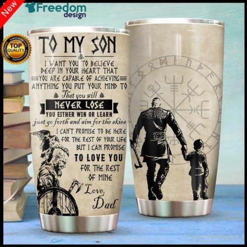 To My Son | Viking Tumbler Cup 20oz