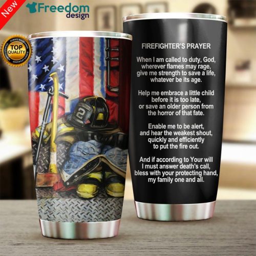 Firefighter Stainless Steel Tumbler Cup 20oz