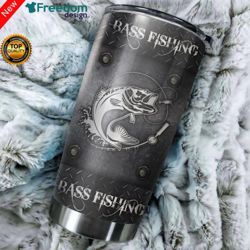 Bass Fishing Metal Stainless Steel Tumbler Cup 20oz