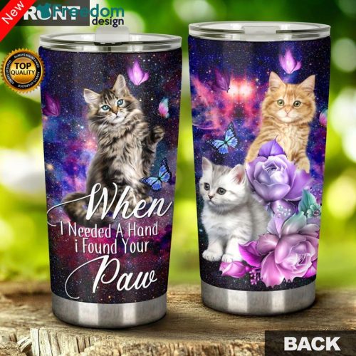 ln Cat I Found Your Paw Tumbler Stainless Steel Tumbler Cup 20oz