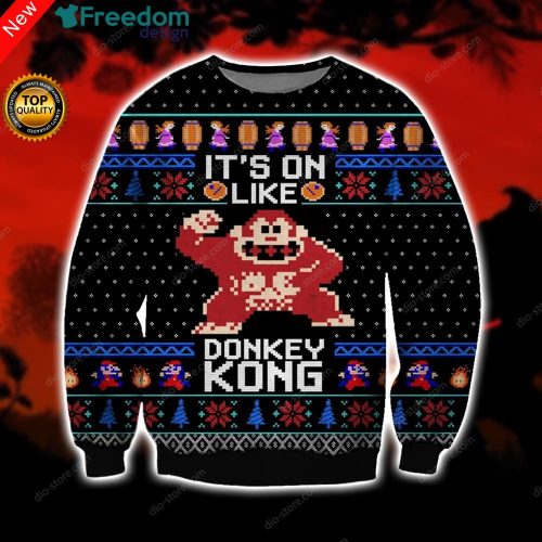 Donkey Kong 3D All Over Print Christmas Sweater
