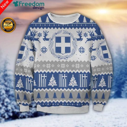 Greece 3D All Over Print Ugly Christmas Sweater