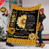 To my mom Custom Sunflower Fleece Blanket personalized sentimental unique happy Mother's day, birthday, Christmas gift ideas for mom