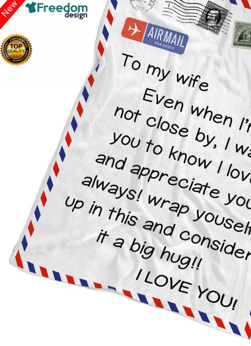 Blanket to my wife soft throw fleece blanket, gift for wife, lovers