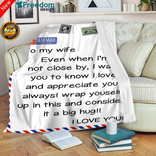 Blanket to my wife soft throw fleece blanket, gift for wife, lovers