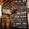 To my dad elk hunting soft throw fleece blanket Personalized gifts for dad, christmas gifts for dad, father's day gifts