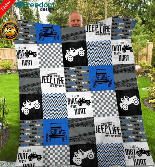 Jeep Minky Fleece Blanket