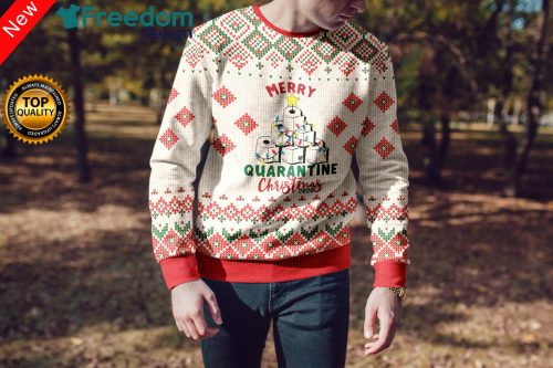 Merry Quarantine Christmas Sucks 3D All Over Print Sweatshirt
