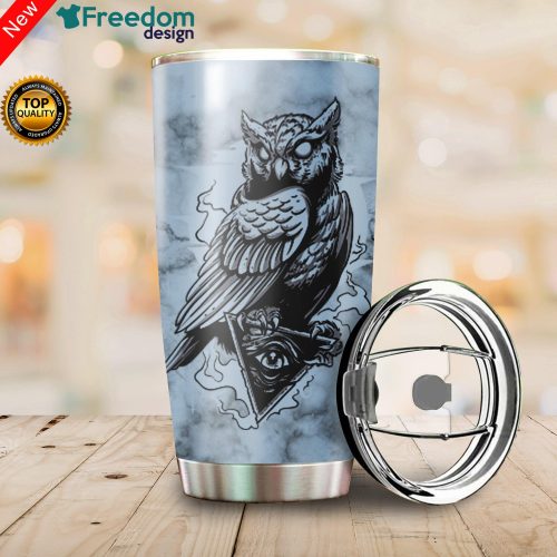 Owl Stainless Steel Tumbler Cup 20oz