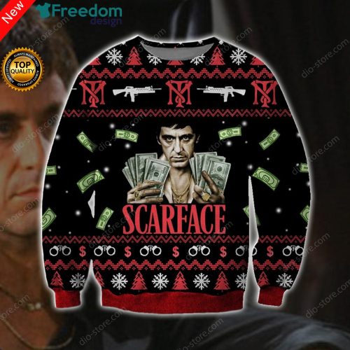 Scarface Knitting 3D All Over Print Christmas Sweater