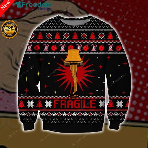 Fragile Knitting 3D All Over Print Christmas Sweater