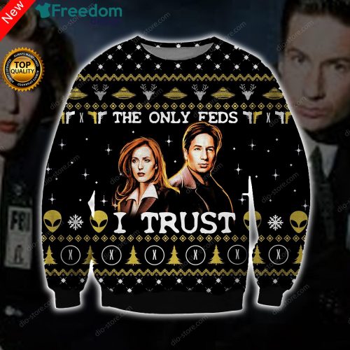 The X Files Knitting 3D All Over Print Christmas Sweater