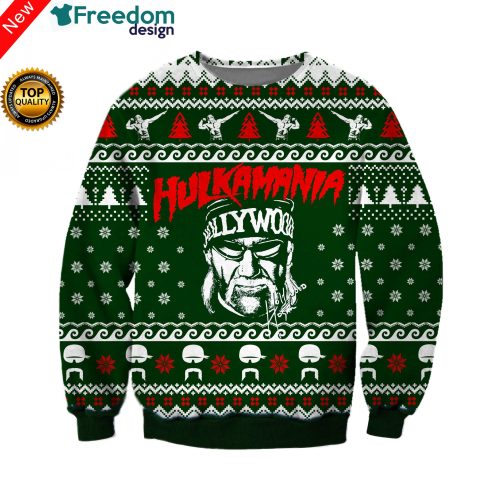 Hulkamania Knitting 3D All Over Print Christmas Sweater