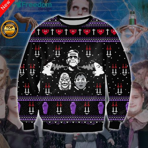 Franklinstein The Addams Family 3D All Over Print Sweater