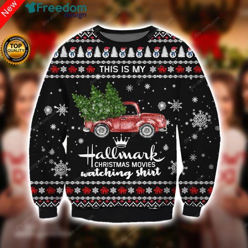 Hallmark Christmas Movies Knitting 3D All Over Print Sweater