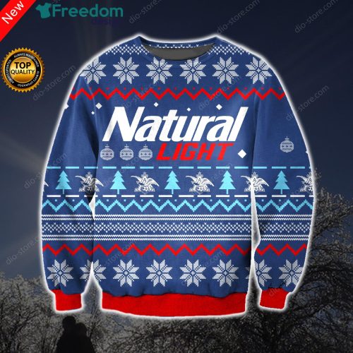 Natural Light Knitting 3D All Over Print Sweater