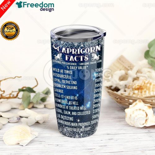 Capricorn Facts Stainless Steel Tumbler Cup 20oz