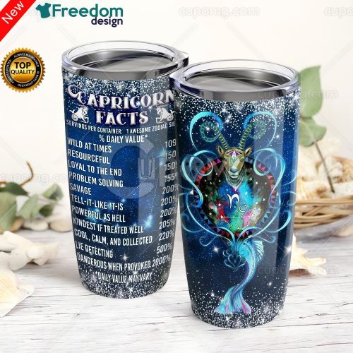 Capricorn Facts Stainless Steel Tumbler Cup 20oz