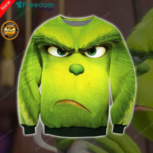 The Grinch 3D Print Ugly Christmas Sweater