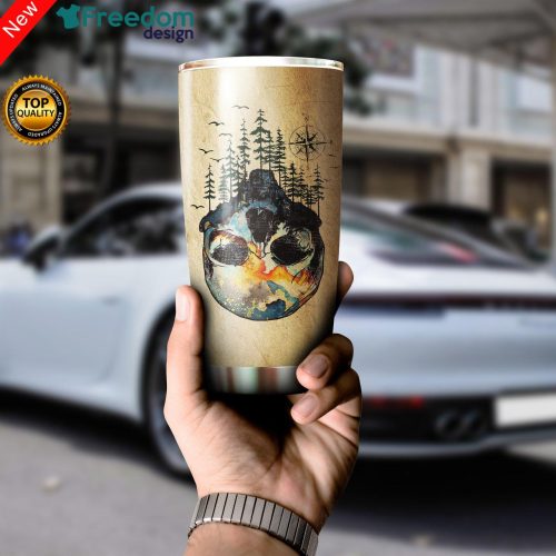 Skull Forest Stainless Steel Tumbler Cup 20oz