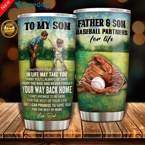 Dad To Son Your Way Back Home Stainless Steel Tumbler Cup 20oz