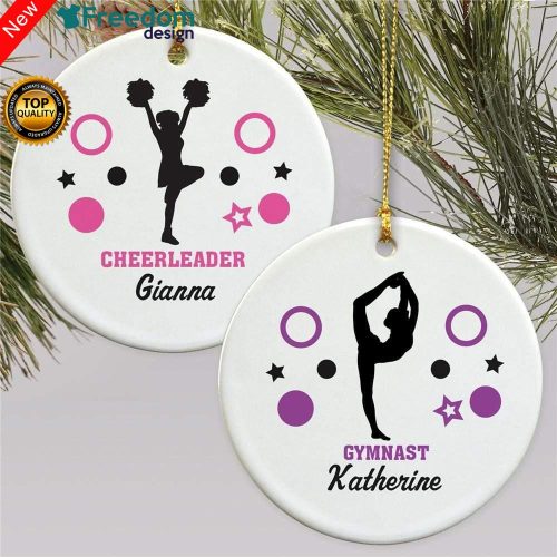 Personalized Sports Ornaments Christmas Holiday Gift Dancer Gymnast Cheerleader