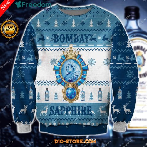 Bombay Sapphire 3D All Over Print Christmas Sweater