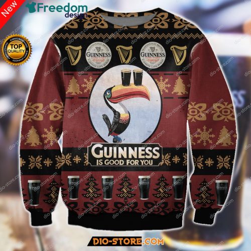 Guinness Is Good For You Beer 3D All Over Print Ugly Christmas Sweatshirt