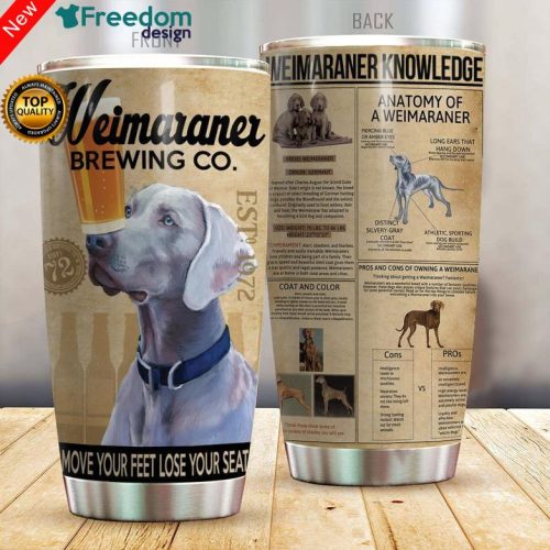 Weimaraner Brewing Co Stainless Steel Tumbler Cup 20oz