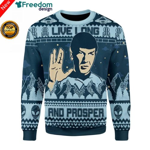 Live Long And Prosper Christmas Ugly Sweater