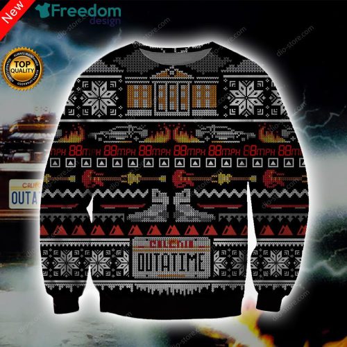 Back To The Future Knitting 3D All Over Print Sweatshirt
