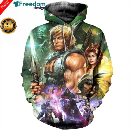 3D Printed He Man And The Masters Of The Universe Hoodie T Shirt