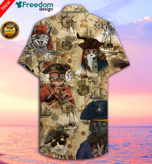 Amazing Pirate Cat Hawaiian Shirt | Unisex
