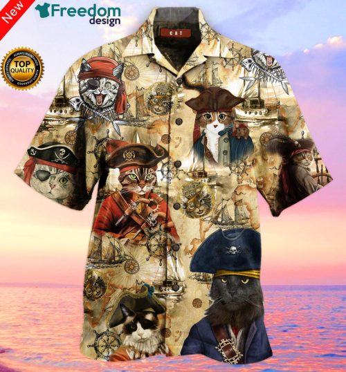 Amazing Pirate Cat Hawaiian Shirt | Unisex